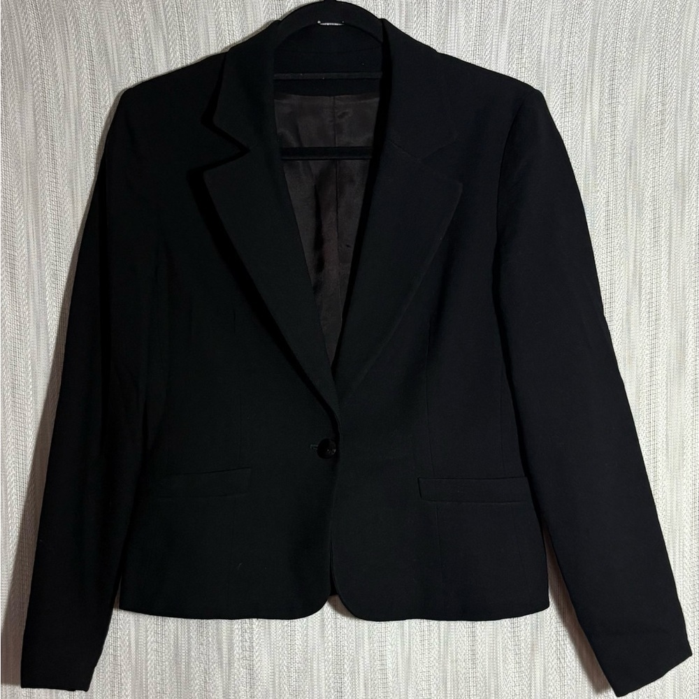 Wool Kirkland Hall Vintage Black Women's Blazer